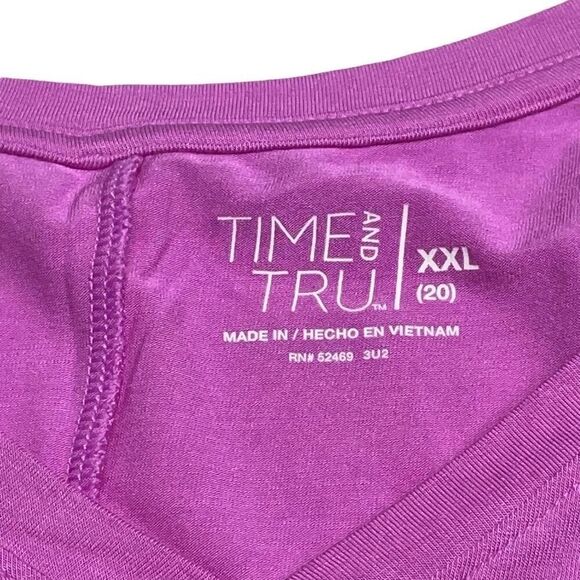 Lilac Purple V Neck Swing Tank - Picture 4 of 7